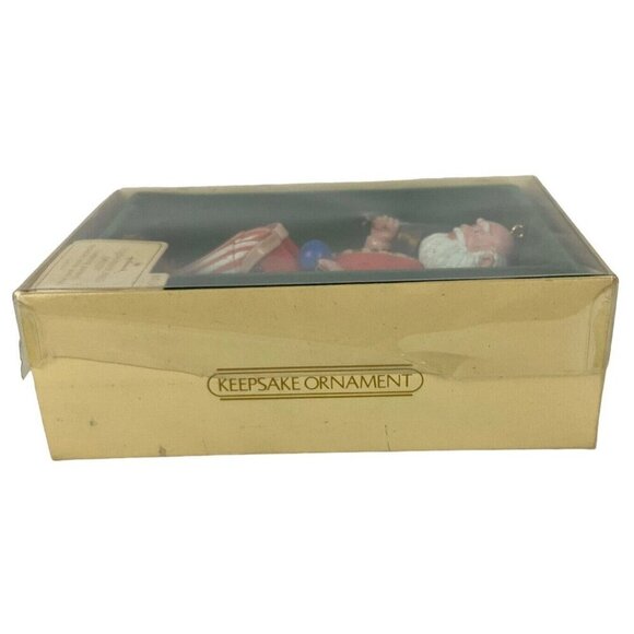 Hallmark Keepsake 1983 Old-Fashioned Santa Ornament With Movable Arms & Legs - Picture 7 of 9